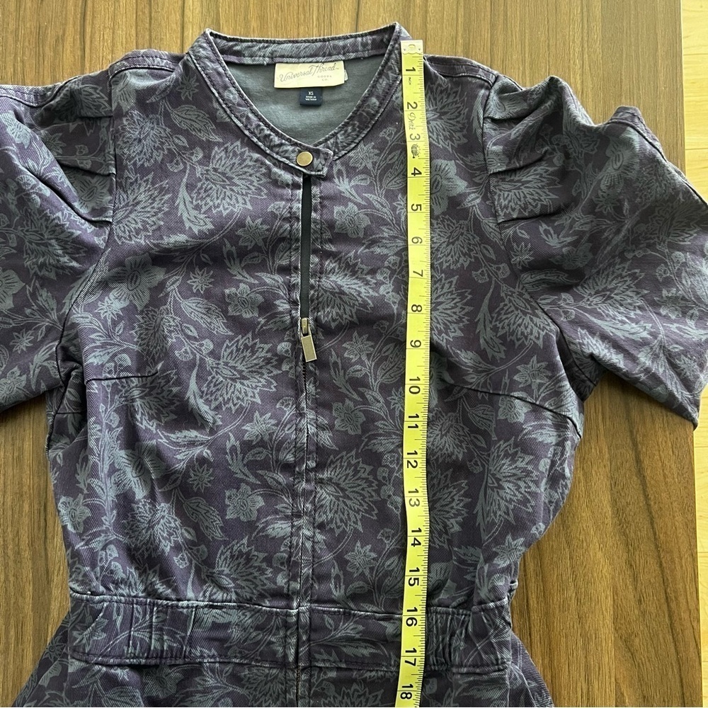 Women's Puff Long Sleeve Structured Denim Dress Size Universal Thread™ Blue XS - Picture 15 of 16